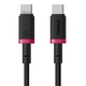 Дата кабель Baseus Dura Series Fast Charging Type-C to Type-C 100W (1m) (P10377803U01) Red / Black - зображення 1