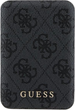Powerbank Guess 4G Leather Metal Logo MagSafe 5000mAh 15W USB-C Black (3666339210571) - obraz 1