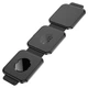 Магнітна бездротова зарядка 3 в 1 Hoco CQ4 для смартфона / AirPods / iWatch — Black (777200) - зображення 5