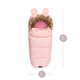 Зимний конверт в коляску MoMi Sleeping Bag Pink теплый спальный мешок в коляску для новорожденного, санки, автокресло, универсальный детский конверт на зиму с капюшоном, утепленный конверт-спальник для девочки, флисовый конверт в коляску - изображение 6