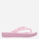 Klapki japonki damskie na platformie Crocs Classic Platform 207714-FLGO 36-37 (M4/W6) 22 cm Różowe - obraz 1