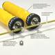 Скакалка скоростная для кроссфита UP & FORWARD Speed Rope PRO+ 3 м Желтый (1494610016) - изображение 5