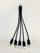 Кабель сплиттер для зарядки и питания Digital USB - 5 Type-C 2A 20 см Черный (A5C-02mB) - изображение 9