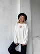 Удлиненный свитер из мягкого трикотажа Оne size 42-48 Белый (4783) - изображение 4