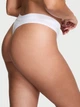 Трусики Victoria's Secret Logo Cotton Thong Panty White размер XS - изображение 2
