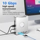 Док станция Хаб Blueendless MAC905 9 в 1 USB Type-C с поддержкой M2 SSD NVMe для Mac Mini M4 / M4 Pro 9 портов - изображение 4