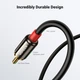 Аудіокабель UGREEN AV116 3.5mm Male to 2xRCA Male Cable 1m Black (UGR-10749) - зображення 4