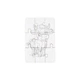 Деревянный пазл-раскраска А5 "Коровка" Puz-22936 кисточка, краски, клейкая пленка - изображение 4