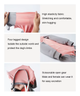 Пижама/попона для собак MOFESIPI Recovery Suit Pink&Grey S - изображение 4