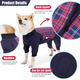Комбинезон/попона для собак DoubleWin Recovery Suit Plaid Red XS - изображение 3