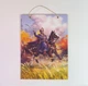 Постер "Осень" от украинской художницы Гундич Наталии. Серия "Казаки. Год коня". Формат а4. - изображение 1