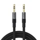 Аудиокабель 3,5 на 3,5 AceFast J10 Hi-Fi audio cable mini jack 3,5 mm на mini jack 3,5 mm (3 Pin, 1m). Black - изображение 1