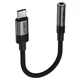 Переходник Type-C mini jack 3.5mm AUX AceFast J12 (0.15m, DAC). Black - изображение 1