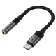 Переходник Type-C mini jack 3.5mm AUX AceFast J12 (0.15m, DAC). Black - изображение 3