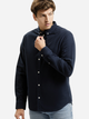 Сорочка бавовняна чоловіча Cross Jeans 35623-001 L Темно-синя (8697319810318) - зображення 1