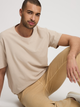 T-shirt męski bawełniany Cross Jeans 16122-053 M Beżowy (8697319806250) - obraz 4