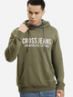 Bluza z kapturem męska Cross Jeans 25444-039 M Oliwkowa (8697319807646) - obraz 1