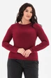Лонгслів TUDAL 1 бордового кольору 5XL (3043359) - изображение 3