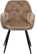Стул для кухни и гостиной Vetro Mebel M-65 Капучино (M-65-cappuccino-velvet/ black) - изображение 2