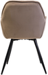 Стул для кухни и гостиной Vetro Mebel M-65 Капучино (M-65-cappuccino-velvet/ black) - изображение 3