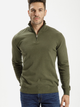 Светр на блискавці чоловічий Cross Jeans 34244-002 S Хакі (8697319393989) - зображення 1
