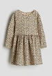 Платье для девочки бежевое Леопардовый принт H&M 92см (400011858) - изображение 1