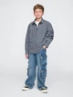 Детская фланелевая рубашка GAP на молнии 150 см 1159833203 (Синий XL) на рост 150 см - изображение 4