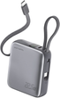 Powerbank 4smarts Pocket Dual Cord 10000 mAh 22.5W Space Gray (4S541625) - obraz 1