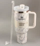 Термокружка Stanley Quencher H2.0 Tumbler 1,182 л Gray Marble - изображение 4