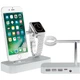Док-станція COTEetCI Base Hub B18 MFI Stand для Apple Watch + iPhone Silver (CS7200-TS) - зображення 1
