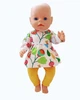 Одяг для ляльки Бебі Борн / Baby Born набір жовтий плаття лосини 8707 - зображення 3