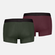 Zestaw majtek męskich typu bokserki Levi`s Men Solid Basic Trunk Org Co 2P 37149-1165 XL 2 szt. Zielony/Czerwony - obraz 2