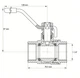 Кран шаровой Koer 1 1/4" ГГР газ [KR.214.G] [KR0115] - изображение 2
