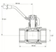 Кран шаровой Koer 1 1/2" ГГР газ [KR.214.G] [KR0136] - изображение 2