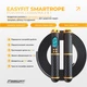 Умная электронная скакалка со счетчиком прыжков, калорий и времени EasyFit SmartRope EF-1908-BY 3 м Черная (56003647) - изображение 2