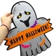 Декор з фетру 3мм "Привид Happy Hellowееn" хн-100 - изображение 2