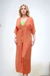 Туника пляжная халатиком Fuba 100784 Оранжевый (бедра 107-110 см) 44 (XL) - изображение 3
