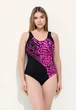 Слитный купальник Fuba 25133127 Малиновый 58 (5XL) бедра 126-130 см грудь 3C-4D-5E - изображение 1
