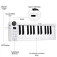 MIDI клавиатура BauTech 25 клавиш Белый (1016-248-00) - изображение 2