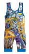 Борцовское трико Graffiti XL синее (WSL-003) - изображение 1