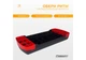 Степь платформа 2 уровня EasyFit высота 10–15 см черно-красная для дома и спортзала (EF-0540) - изображение 2