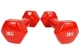 Гантель для фитнеса EasyFit EF-0020-R, виниловая, шестигранная, 2 кг, Красная (1 шт.) - изображение 2
