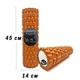 Массажный ролик EasyFit EF-2027-OR, EVA-пена, оранжевый, 45×14 см - для йоги, фитнеса, реабилитации - изображение 4
