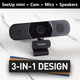 Вебкамера RayBit 3-in-1, 2К Full-HD, угол обзора 94°, автофокус, автоматическая коррекция, активное шумопоглощение. - изображение 2