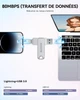 Флешка карта на 512 ГБ LESOGE 3-в-1, сертификация MFi, защита файлов Touch ID, Face ID или пароль, быстрое копирование - изображение 4