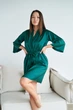 Комплект домашний женский халат и ночная рубашка Onora Collection S-M изумруд - изображение 4