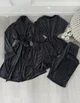 Комплект женский четверка халат футболка шорты штаны Evelyn Collection L-XL графит - изображение 1