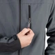 Куртка SOFTSHELL темно-серо/черная, трехслойная, стрейч 300 GSM 100D, водо-/ветрозащита, 96% полиэстер / 4% эластан, 3 кармана, XXXL INTERTOOL SP-3136 - изображение 2