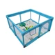 Дитячий розкладний манеж Avko 120х120см Blue + кульки та килимок - изображение 1