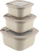 Набор контейнеров Idea Home 00685 Line Box Bej 3 шт (00685 Bej) - зображення 1